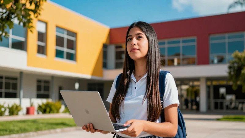 Estudiante mexicano aspirando al éxito universitario