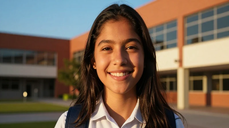 Retrato cinemático de estudiante mexicano