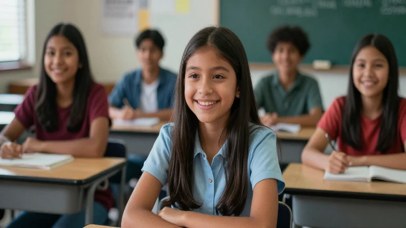 Estudiantes mexicanos felices en ambiente moderno