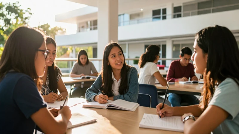 Estudiantes mexicanos colaboran en campus modernos