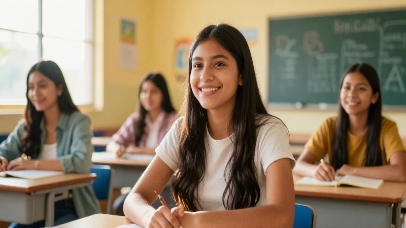 Retrato vibrante de estudiante mexicano exitoso