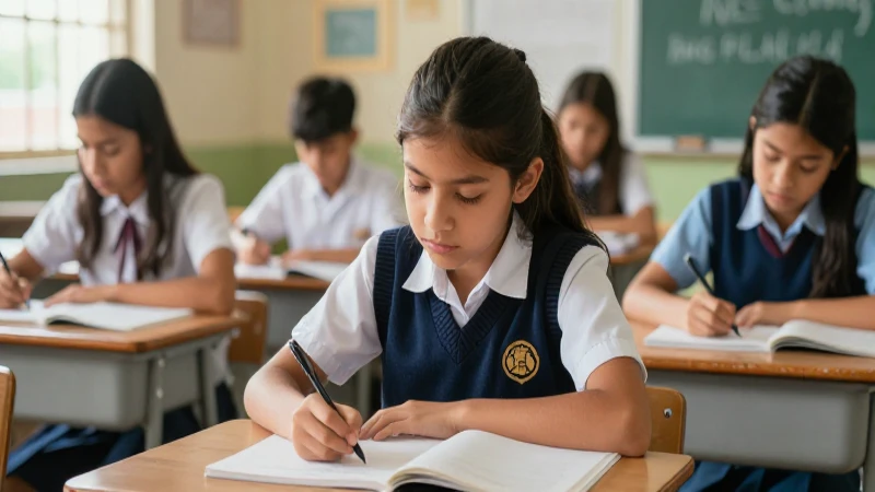 Estudiante mexicano estudia con enfoque y detalle