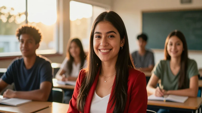 Joven mexicano exitoso en universidad moderna