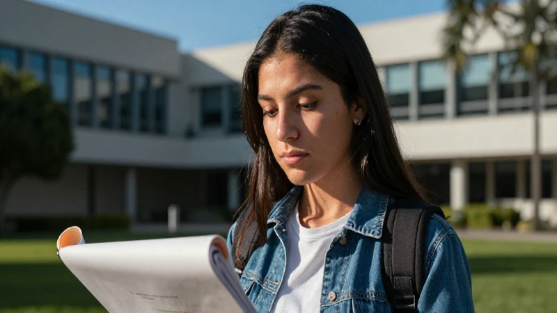 Retrato vibrante de estudiante mexicano en su campus