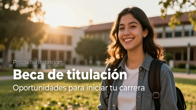 Inicia tu carrera con la beca de titulación