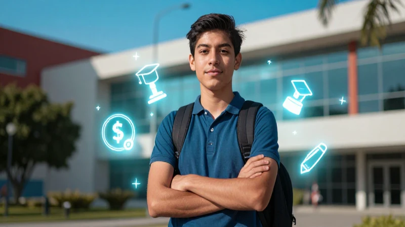 Joven mexicano universitario con logros