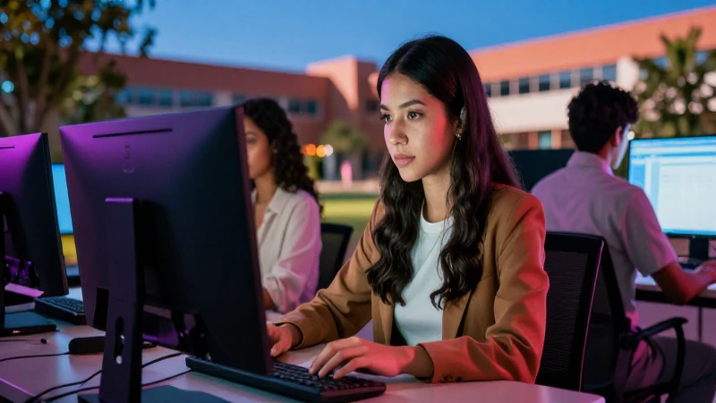 Estudiante mexicano ambicioso y moderno