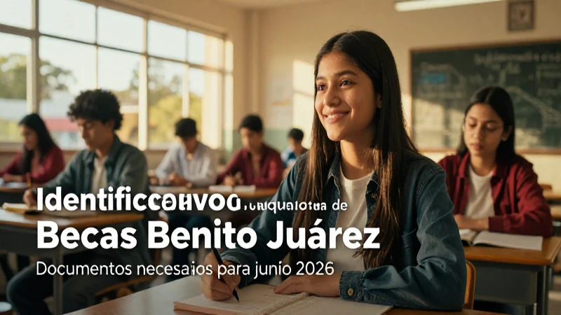 Documentos necesarios para Becas Benito Juárez