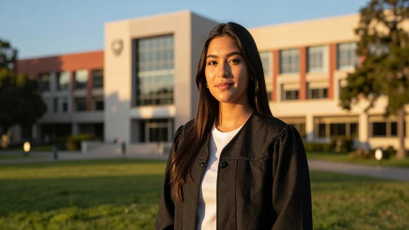 Estudiante mexicano, campus, iluminación dramática