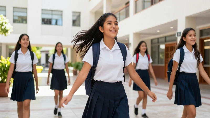 Estudiante mexicano dinámico en campus moderno