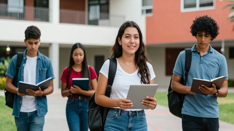 Dónde son las escuelas prioritarias en Tamaulipas para becas 2026 52 Estudiante en campus moderno, estilo cinematográfico