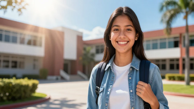 Estudiante mexicano triunfador en vibrante ilustración
