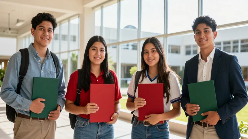 Cuál es el monto de las becas de bachillerato y cómo se calculan 4 Estudiantes celebrando éxito académico en campus moderno