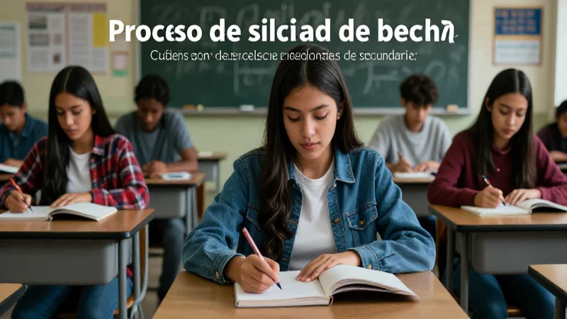 Becas de excelencia para estudiantes de secundaria