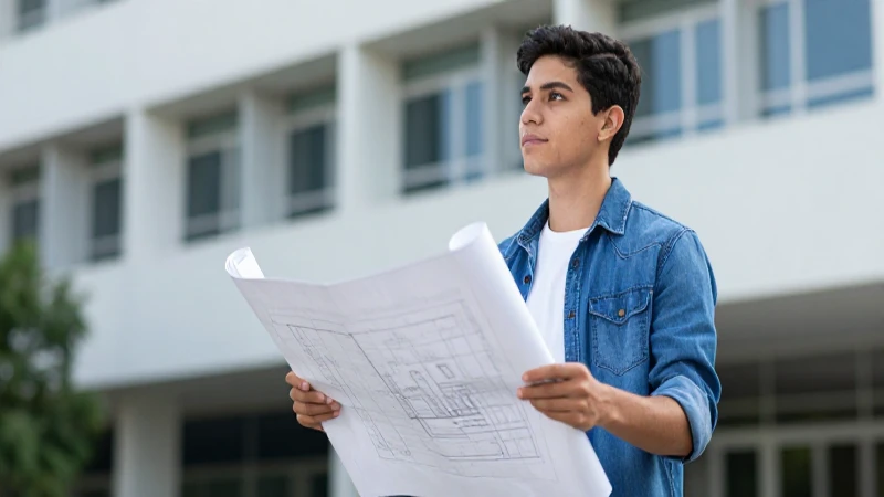 Estudiante mexicano de ingeniería con futuro brillante