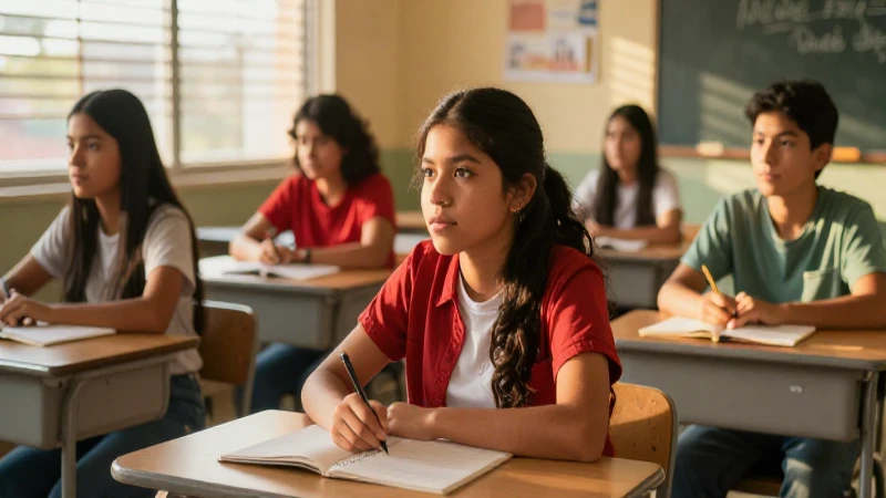 Estudiantes mexicanos modernos en luz dorada