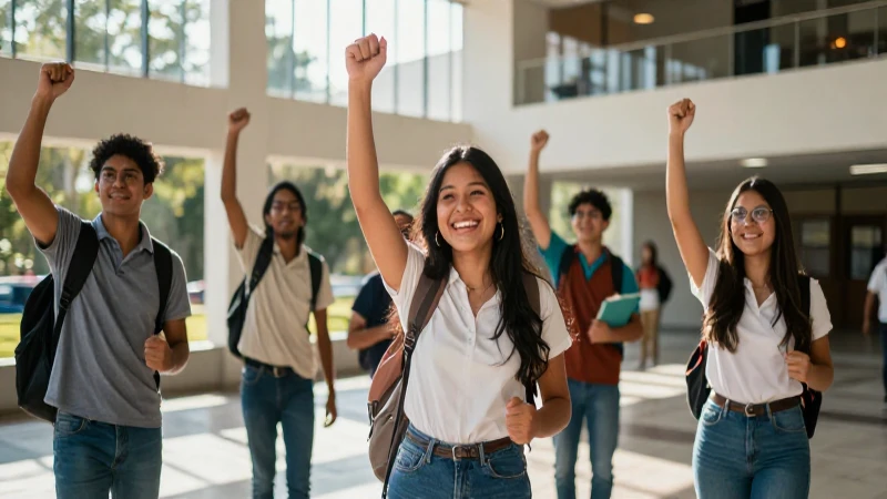 Estudiantes mexicanos celebran éxitos en su universidad