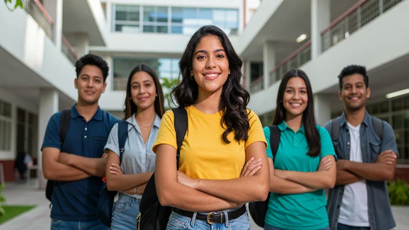 Estudiantes universitarios mexicanos progresan con confianza