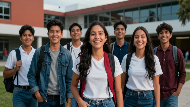 Estudiantes mexicanos celebran su éxito en la universidad