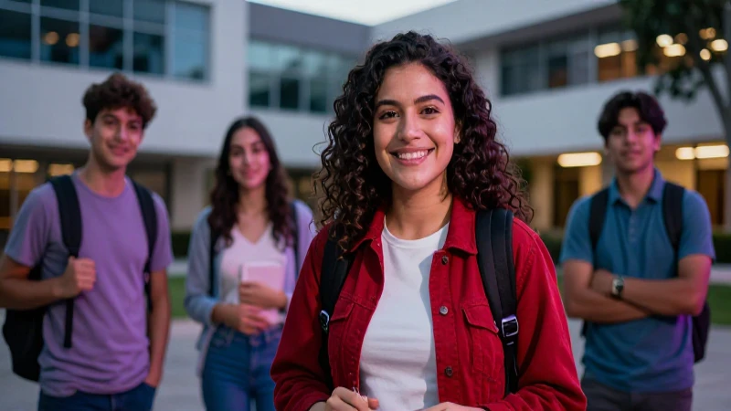 Éxito académico mexicano en campus universitario