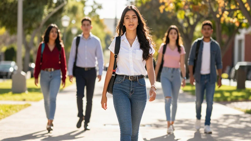 Estudiante mexicano hacia un futuro brillante