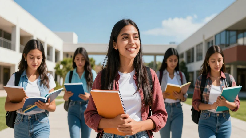 Estudiante mexicana triunfa en campus moderno