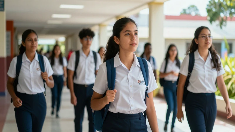 Estudiantes mexicanos aprenden en un campus vibrante
