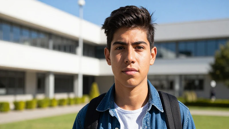 Estudiante mexicano enfocado en becas internacionales