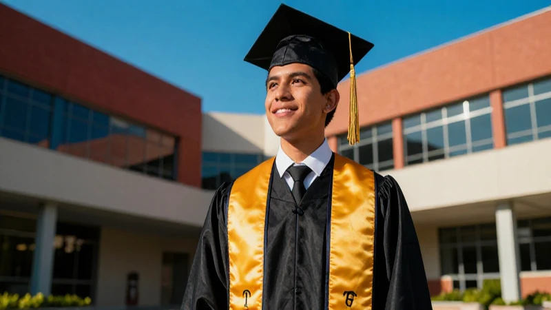 Graduado mexicano exitoso con luz cinematográfica
