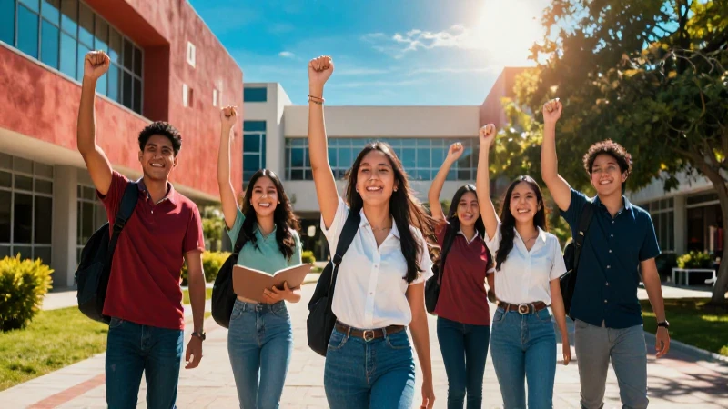 Estudiantes mexicanos celebran logros universitarios