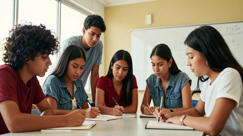 Estudiantes mexicanos colaboran en un proyecto vibrante