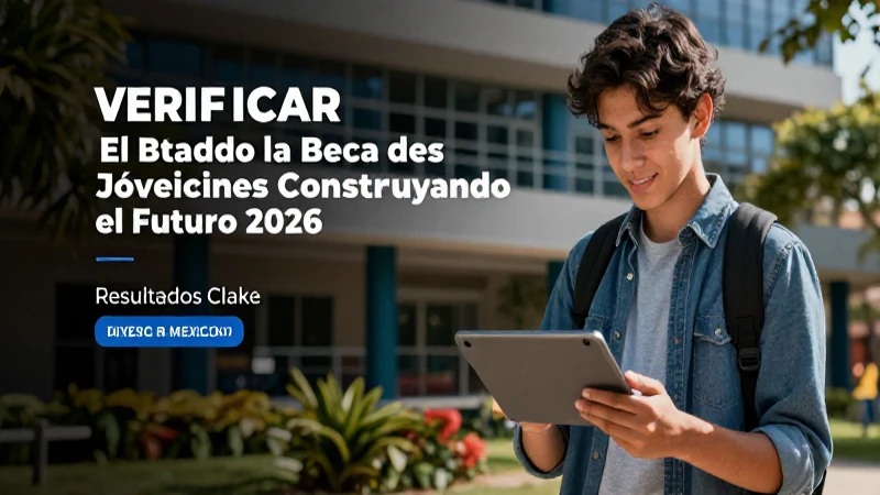 Consulta el estado de la beca Jóvenes 2026