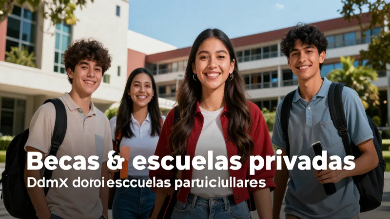 Busca becas para escuelas privadas en la CDMX