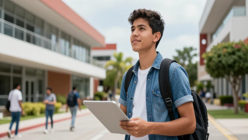 Joven mexicano busca becas universitarias