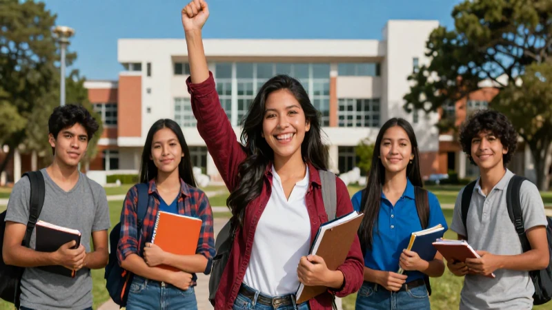 Retrato atractivo de estudiante mexicano universitario