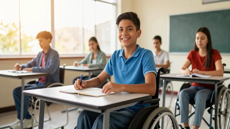 Estudiante mexicano con discapacidad enfoca en la oportunidad