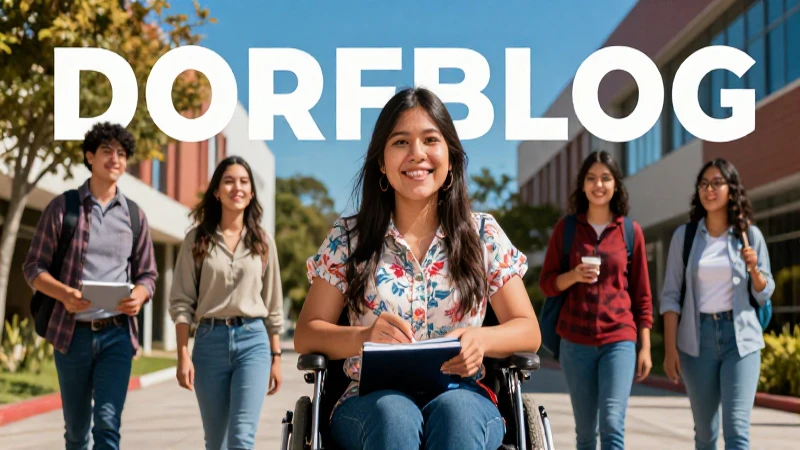 Estudiante mexicano sonriendo en campus universitario