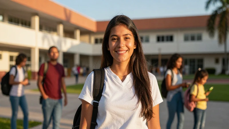 Retrato vibrante de esperanza en campus mexicano