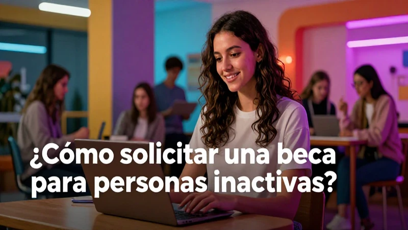 Becas disponibles para personas sin actividad