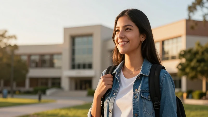 Estudiante mexicano sonriente celebra su éxito