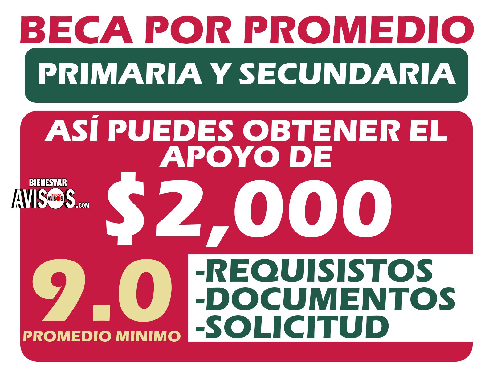 becas por promedio para secundaria opciones disponibles y requisitos
