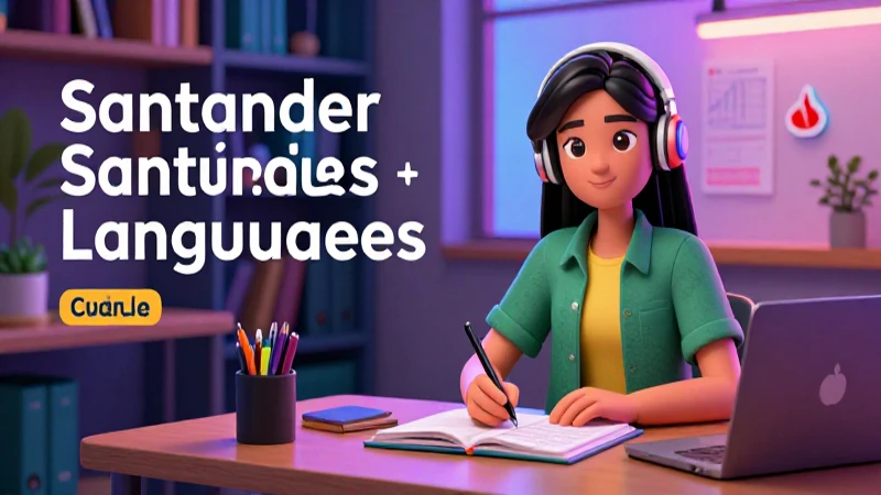 ¿Qué becas Santander de idiomas están disponibles?