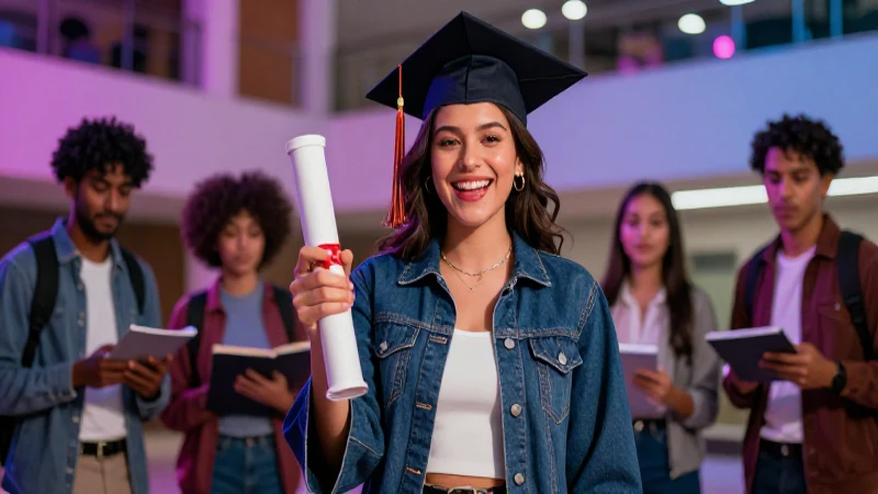 Estudiante mexicano celebra su gran logro