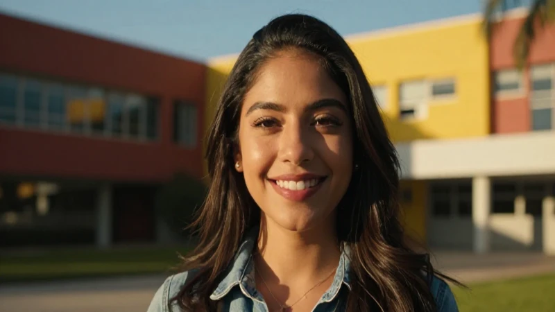 Cómo puedo seguir beneficiándome después de concluir Jóvenes Construyendo el Futuro 3 Retrato de mujer mexicana exitosa en campus