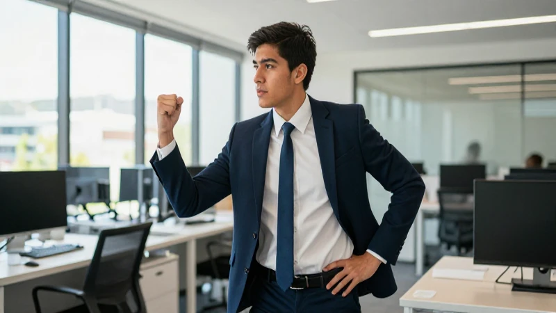 Joven ejecutivo mexicano muestra crecimiento profesional