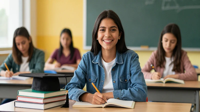 Estudiante sonriente con beneficios de Beca Cardon