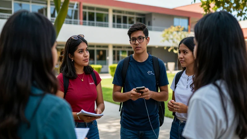 Estudiantes mexicanos en intercambio cultural