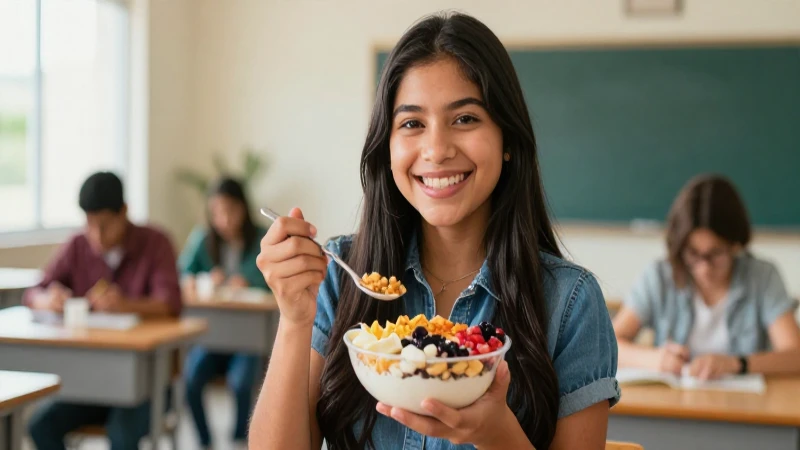Estudiante feliz con éxito académico