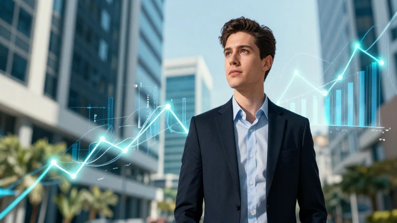 Joven profesional mexicano exitoso con crecimiento financiero