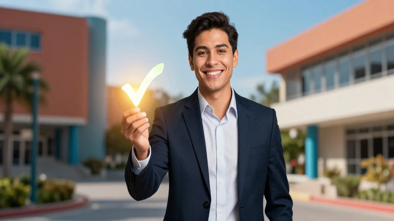 Joven profesional mexicano simbolizando crecimiento vibrante